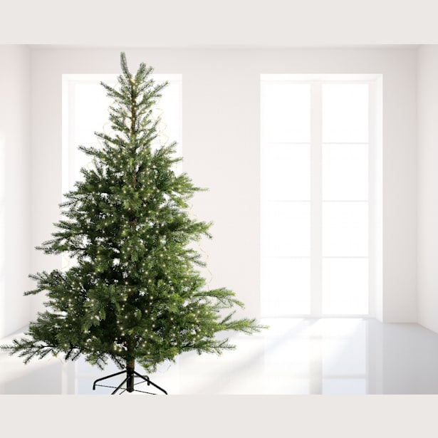 Luces de Navidad Tree micro 832 Leds Blanco (cable verde de 2,4m)