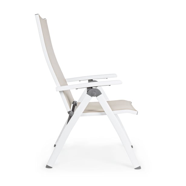 Silla de jardín Bizzotto CRUISE blanco reclinable