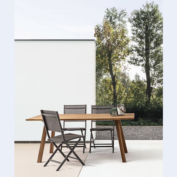 Mesa de comedor exterior Bizzotto GLASGOW madera