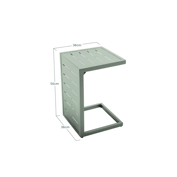 Mesa de jardín auxiliar Essenciel Green INARI verde