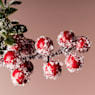 Guirnalda Artificial de Acebo con Bayas Rojas Efecto Nieve