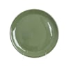 Plato terracota esmalte verde