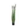 Maceta bell grass artificial con plumas artificial