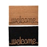 Felpudo welcome coco natural/negro 60x40x2cm