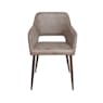 Silla piel artificial taupe