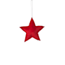 Colgante estrella roja