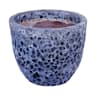 Maceta campana Antic glazed azul