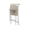 Silla de Jardín Toulouse Plegable de Hierro en Mosaico Taupe 57x46x90,5