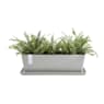 Plato bruges rectangular blanco ecopots