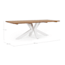 Mesa de comedor exterior Bizzotto RAMSEY blanco