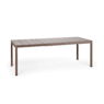 Mesa de comedor exterior Nardi RIO taupe extensible