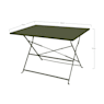 Mesa de comedor exterior plegable Essenciel Green MERIDA kaki