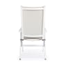 Silla de jardín Bizzotto CRUISE blanco reclinable