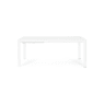 Mesa de comedor exterior Bizzotto KIPLIN rectangular blanca extensible