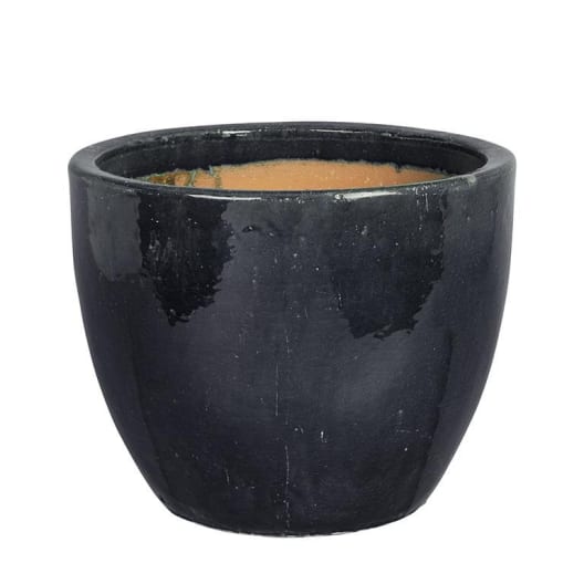 Maceta Herstera Esmaltada antracita (Campana)