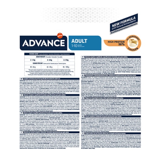 Advance adult de pollo y arroz