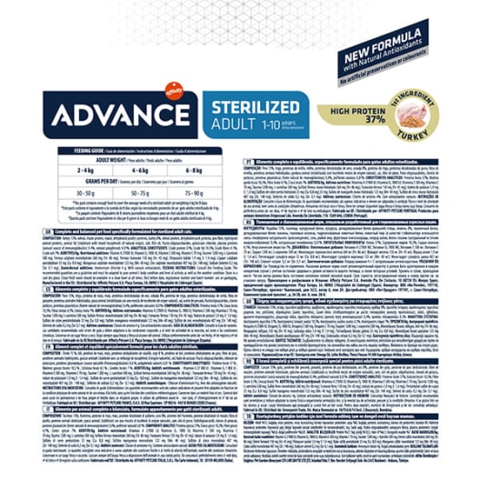 Advance adult sterilized de pavo