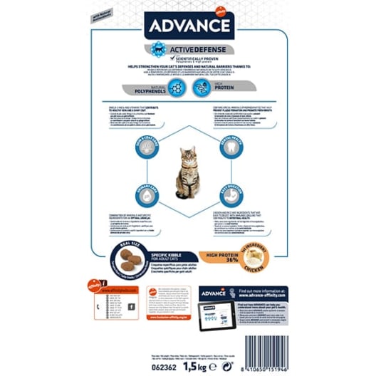 Advance adult de pollo y arroz