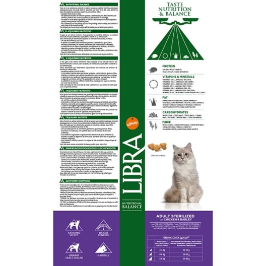 Libra adult sterilized de pollo y cebada