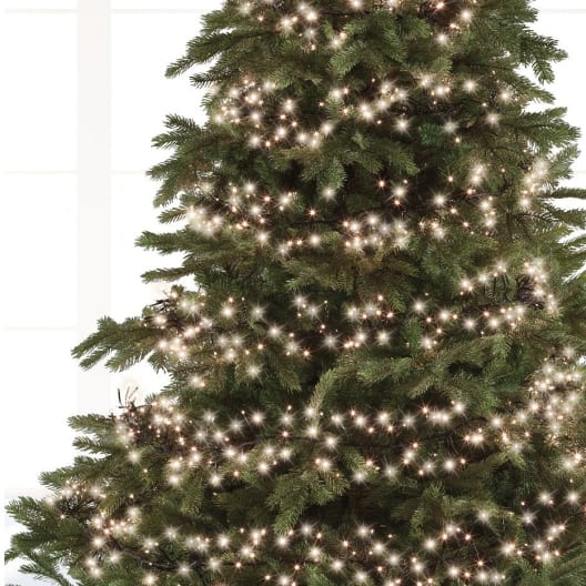 Luces de Navidad Cluster twinkle Blanco 1512 Leds (cable negro de 13,5m)