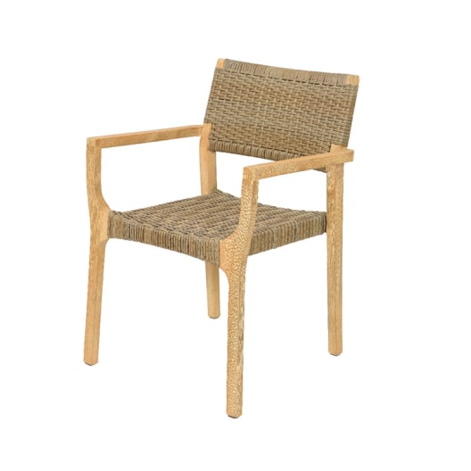 Silla marsella acacia/fibra