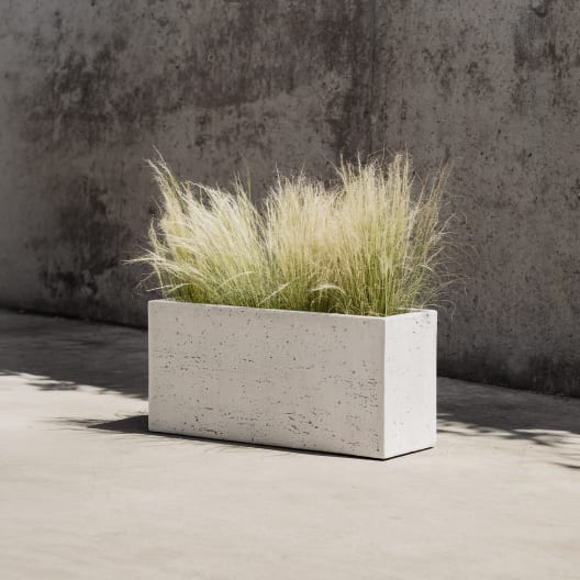 Maceta Discom Travertino blanca (Jardinera)