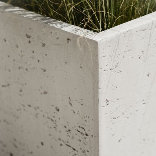 Maceta Discom Travertino blanca (Jardinera)