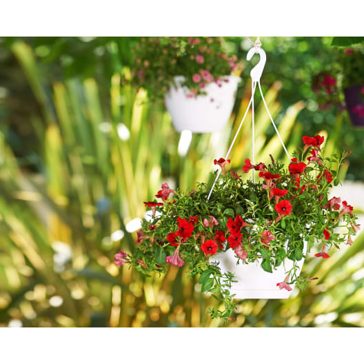 Maceta de plástico Artevasi antracita Algarve colgante