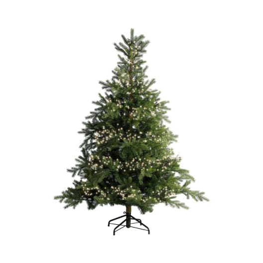 Luces de Navidad Cluster twinkle Blanco 2040 Leds (cable negro de 17m)