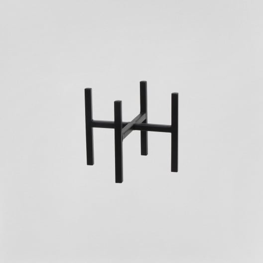 Soporte Ascot negro para maceta