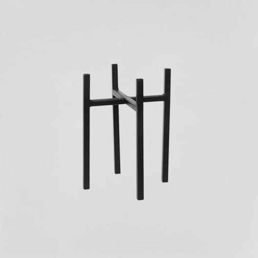 Soporte Ascot negro para maceta