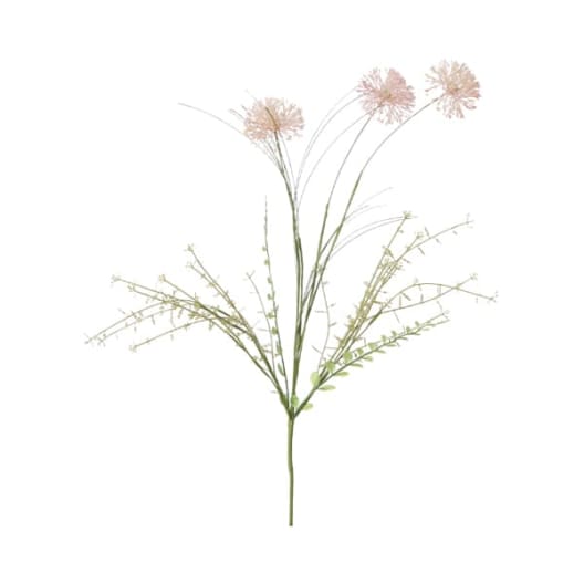 Ramo de allium seco rosa artificial