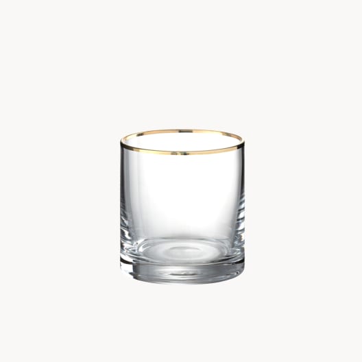 Vaso Borde Oro 8x8x9 cm (Ref. 97025)