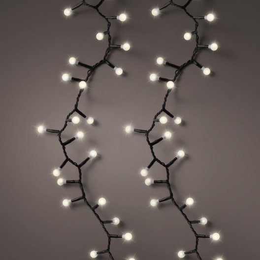 Luces de Navidad Cherry Compact twinkle Blanco 500 Leds (cable negro de 11m)