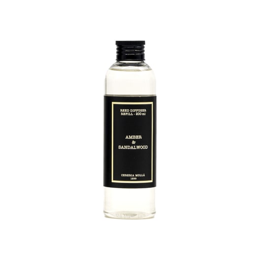 Recambio mikado negro de 200ml amber & sandalwood