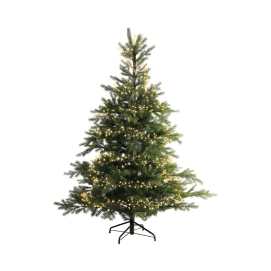 Luces de Navidad Compact twinkle Blanco/Amarillo micro  960 Leds (cable dorado de 12m)