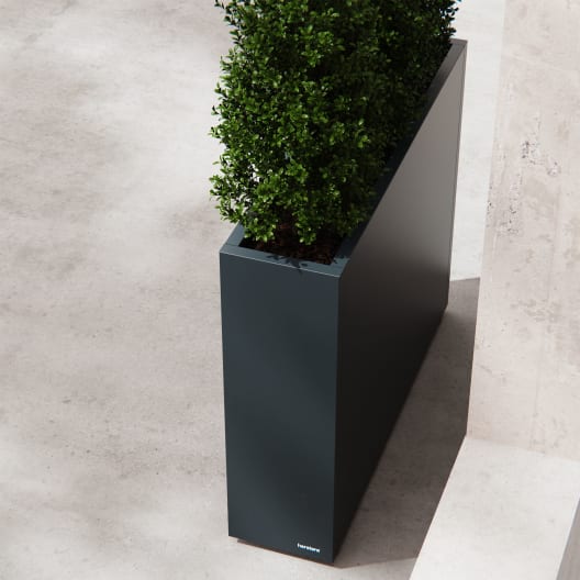 Herstera Metal Planter - Jardinera DIVIDER antracita