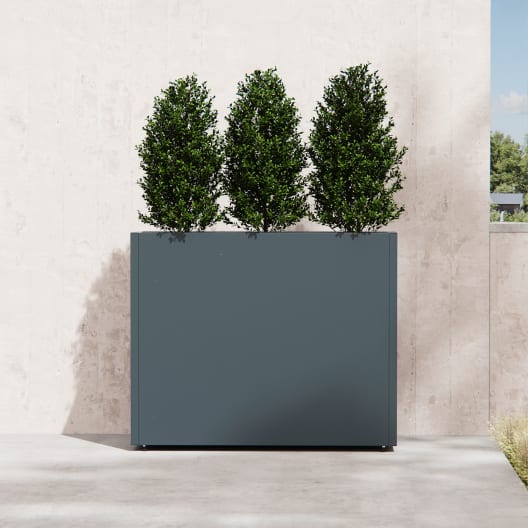 Herstera Metal Planter - Jardinera DIVIDER antracita