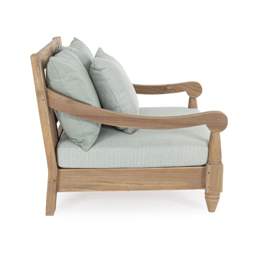 Sillón de jardín Bizzotto BALI verde agua/madera natural