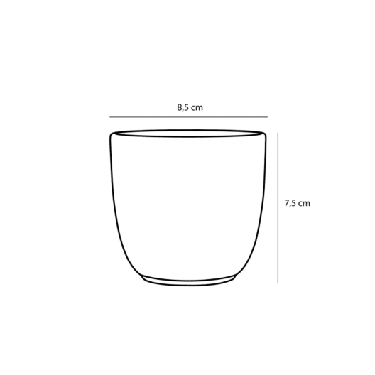 Maceta de Interior Tusca blanco mate