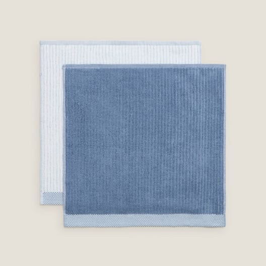 Pack de 2 Trapos de Rizo Azul Textura