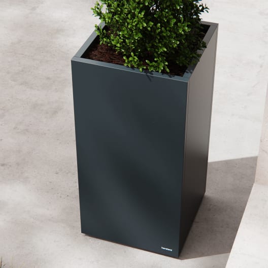 Herstera Metal Planter - Jardinera COLUMN antracita