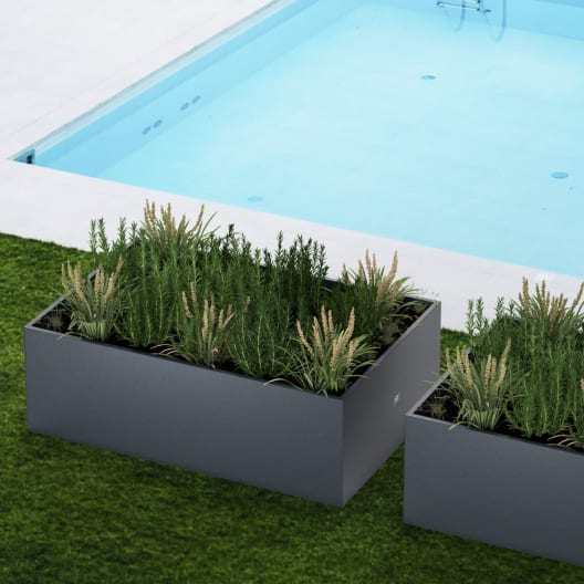 Herstera Metal Planter - Jardinera EDGE antracita