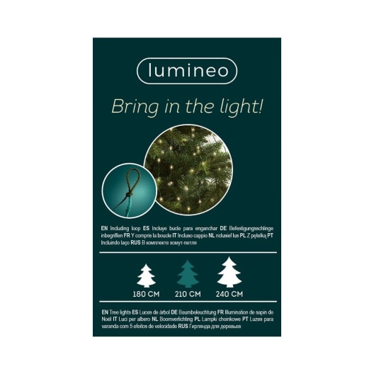 Luces de Navidad Tree micro 672 Leds Blanco (cable verde de 2,1m)