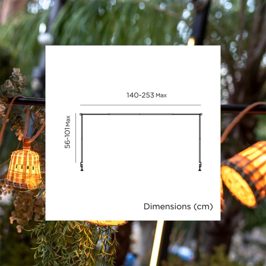 Marco de mesa Extensible para Guirnaldas Garland Lift New Garden