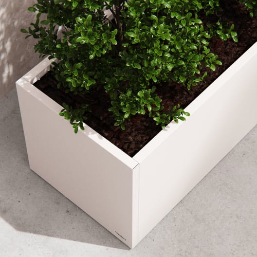 Herstera Metal Planter - Jardinera METAL PLANTER 50 blanco luna