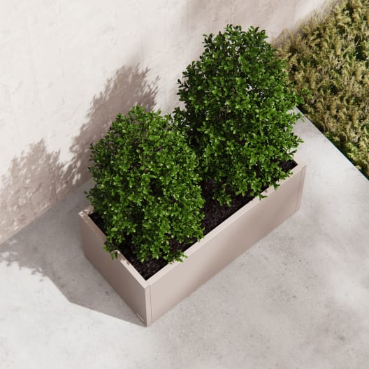Herstera Metal Planter - Jardinera METAL PLANTER 50 taupe oscuro