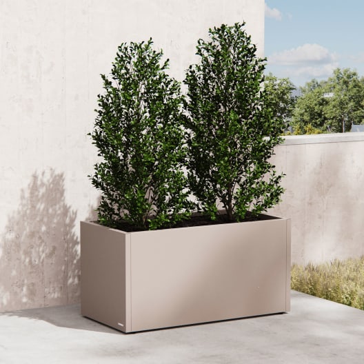 Herstera Metal Planter - Jardinera METAL PLANTER 50 taupe oscuro