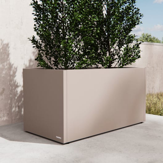 Herstera Metal Planter - Jardinera METAL PLANTER 50 taupe oscuro