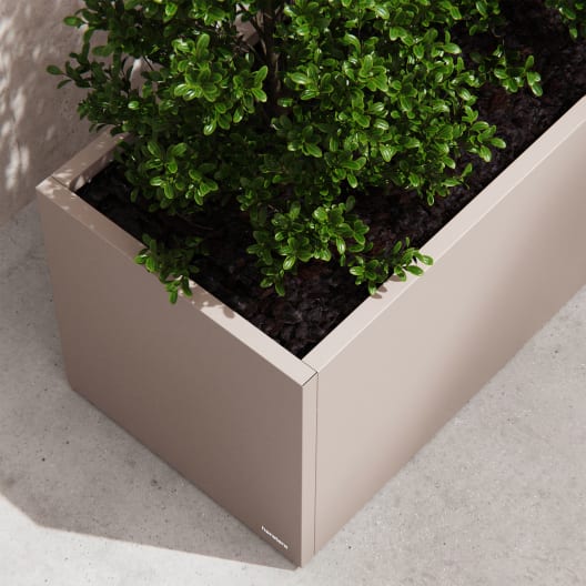 Herstera Metal Planter - Jardinera METAL PLANTER 50 taupe oscuro